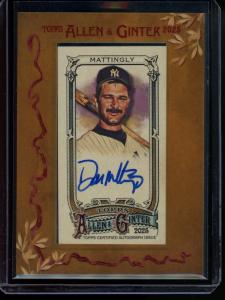 2025 Topps Allen & Ginter Don Mattingly Autograph