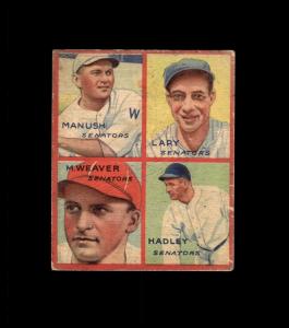 1935 Goudey 4-in-1 Baseball Cards - Pick Yours