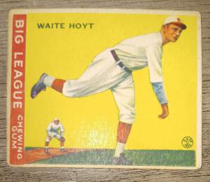 1933 Waite Hoyt Goudey Baseball Card #60