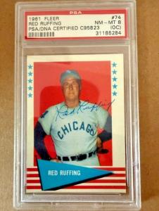 Red Ruffing 1961 Fleer Baseball Card #74