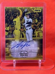 2025 Topps Stadium Club Anthony Volpe Auto Yellow