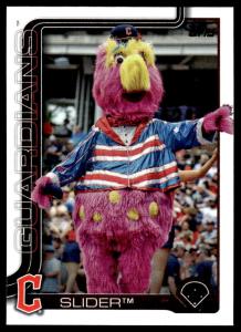 2025 Topps Slider Cleveland Guardians Mascot Card