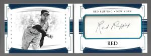 Red Ruffing 2018 Panini National Treasures Signature Autograph Booklet 8/10