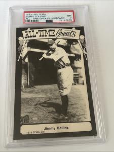 1973-80 TCMA All-Time Greats Postcard Jimmy Collins PSA 7 NM HOF HIGHEST GRADED