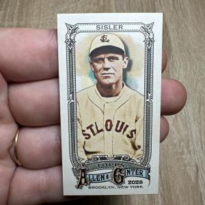 2025 Topps Allen & Ginter - George Sisler #170 Mini A&G Back