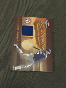 2005 Fleer Platinum Lumberjacks Bat-Patch Platinum /20 #LJ/MT MARK TEIXEIRA