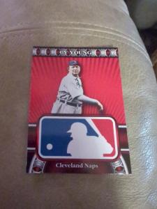 2010 TOPPS LOGOMAN HTA #HTA-45 CY YOUNG CLEVELAND NAPS