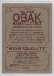 2010 TRISTAR Obak Red 2/5 Morgan Bulkeley #65 HOF 0l2