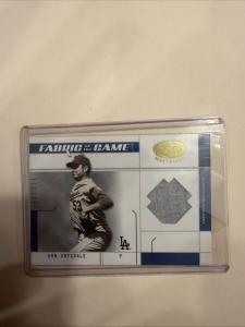 Leaf certified materials fabric of the game Don Drysdale /15