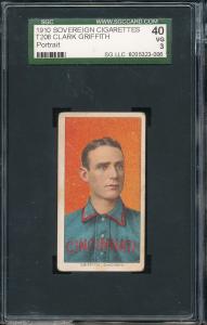 T206 Sovereign 350 Clark Griffith (Portrait) SGC 3 - HOF - Cincinnati Reds