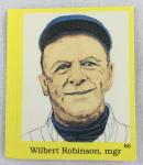 MLB 1989 Little Simon Hall of Fame Sticker Card - Wilbert Robinson