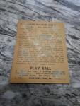 1940 Playball Bill Dickey Card-Back Damage
