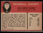 1961 Fleer Baseball Greats (F418-3) #13 Jack Chesbro