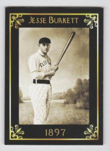 JESSE BURKETT 1897 CLEVELAND SPIDERS  MC HERITAGE SERIES SERIAL # /50 / NM+