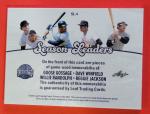 Reggie Jackson BAT CARD #d1/4 Goose Gossage JERSEY Dave Winfield RANDOLPH Leaf