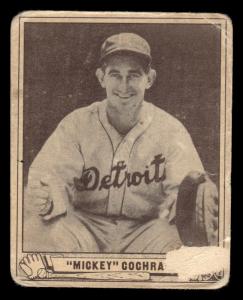 1940 PLAY BALL MICKEY COCHRANE 180a POOR SAVE THESE CARDS DETROIT TIGERS