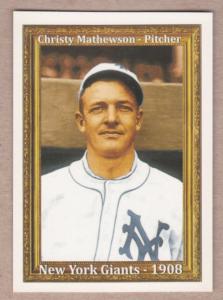Christy Mathewson New York Giants Hall of Fame Card