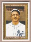 Christy Mathewson New York Giants Hall of Fame Card