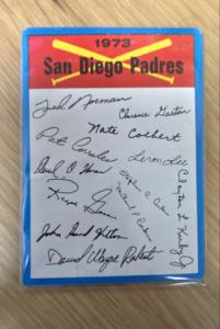 1973 Topps - Team Checklists San Diego Padres Two Stars on Back