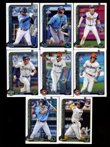 2025 TOPPS PRO DEBUT TAMPA BAY RAYS  TEAM SET WILLIAMS
