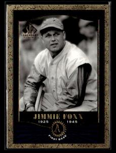 2001 SP Legendary Cuts #2 Jimmie Foxx Card Philadelphia Athletics