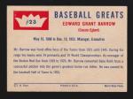 ED BARROW yankees 1960 FLEER #23 VERY GOOD