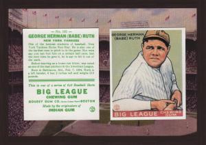 Babe Ruth New York Yankees Vintage 1990's Renata Galasso Baseball Card
