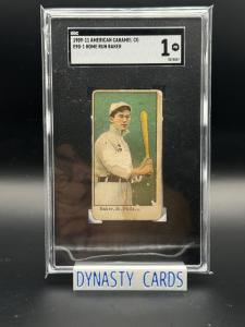 1909-11 American Caramel Co E90-1 Home Run Baker SGC 1