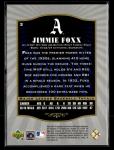 2001 SP Legendary Cuts #2 Jimmie Foxx Card Philadelphia Athletics