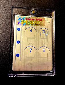 Babe Ruth 1/1 Mickey Mantle 2025 Leaf Bronx Printing Plate DiMaggio Gehrig #1 B