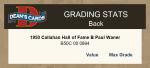 1950 Callahan HOF Paul Waner B Pirates SHORT PRINT RARE VARIATION HOF 6 - EX/MT