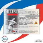 2002 Topps Tribute Sam Rice Milestone Materials Season Bat 29/34 Washington