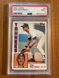 1984 Topps Don Mattingly #8 PSA 9 Mint Rookie Card Sharp NY Yankees