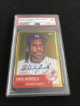 Dave Winfield 2022 Topps Chrome Platinum Gold Refractor Auto 42/50 PSA 9