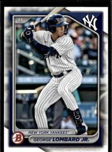 2024 Bowman Draft Paper George Lombard Jr. New York Yankees #BD-118 5 Card Lot