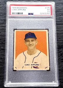 1949 BOWMAN LUKE APPLING HI # BASEBALL CARD #175 *NICELY CENTERED* PSA 1.5 FAIR