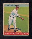 1933 Goudey Baseball Card #79 Urban Red Faber RC HOF Chicago White Sox GD-VG