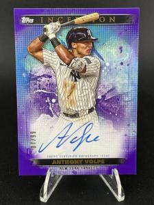 2024 Topps Inception Autographs Anthony Volpe SN /99 Yankees ON CARD AUTO