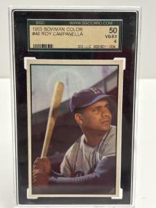 1953 Bowman #46 Roy Campanella Dodgers HOF MVPw SGC 4 - VG/EX