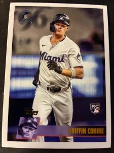 Griffin Conine Rookie 2025 Topps Archives Miami Marlins #123