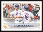 2022 Topps #436 Pete Alonso/Francisco Lindor New York Mets QTY