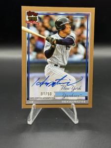 2026 Topps Series 1 Hideki Matsui 1991 on-card AUTO 1/50 First On Print Yankees