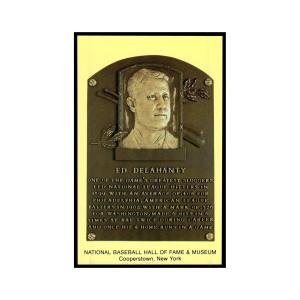 Edward Ed Delahanty 1993 National Baseball Hall of Fame Plaque Postcards #nan EX