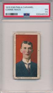 1910 E96 PHILADELPHIA CARAMEL - CONNIE MACK - PSA 1.5 FR (SVSC) FRESHLY GRADED!