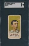 1909 T206 Willie Keeler HOF New York Yankees Piedmont SGC 1 CENTERED