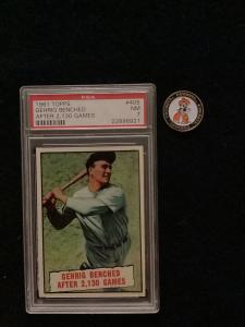 1961 Topps #405 Lou Gehrig PSA 7 Yankees Benched After 2,130 Games HOF