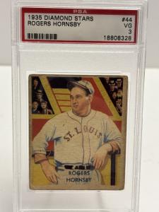 👍HOF Rogers Hornsby 1935 Diamond Stars PSA VG 3 Baseball Card👍