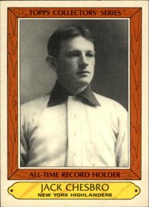 1985 Woolworth's Topps Boardwalk & Baseball Trading Card #7 Jack Chesbro