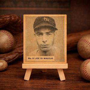 Joe DiMaggio Novelty “Vintage-Style” Display Card • World Wide Gum RC Design