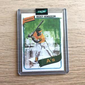 Remix 2020 Rickey Henderson Card 04 - Project Oakland A's Topps Custom RC